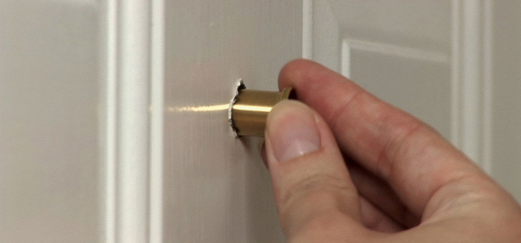 peephole door repair in Millbrae